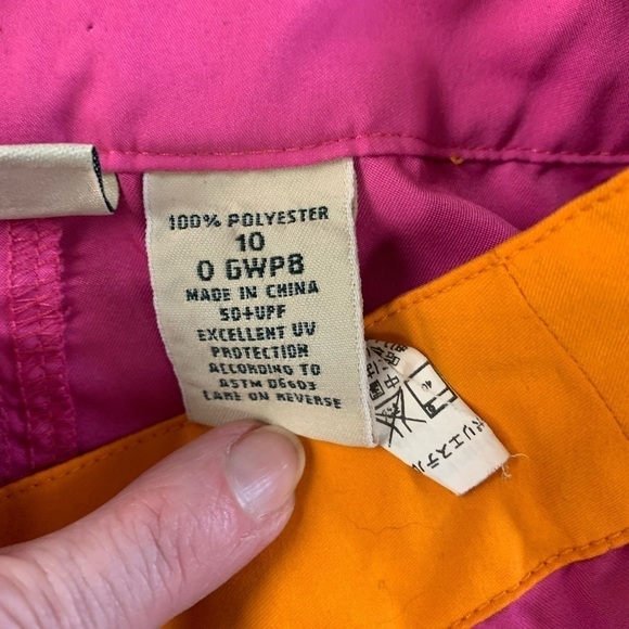 LL BEAN girls board shorts swim snap close adjustable waist size 10 - Picture 5 of 6